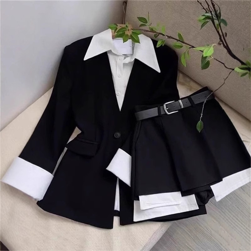 Sewing Jackets - Ensemble jupe deux pièces pour femmes,