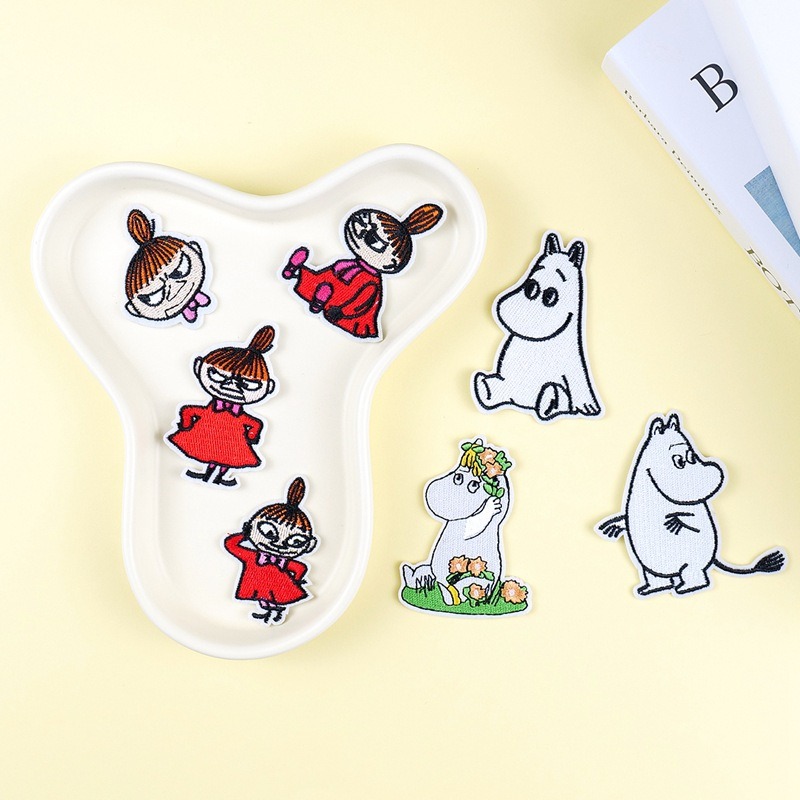 Sewing Repair - Patchs brodés Moomin mignons de dessins
