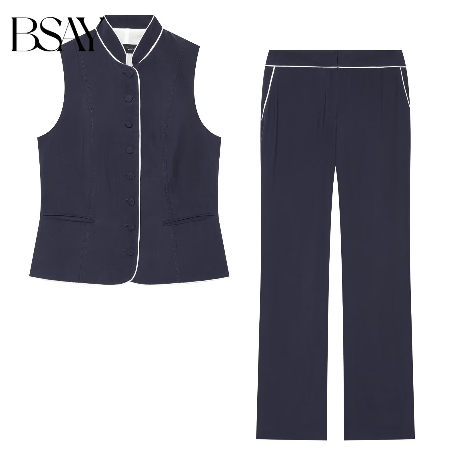 Sewing Vest - Ensemble tailleur pantalon et gilet sans