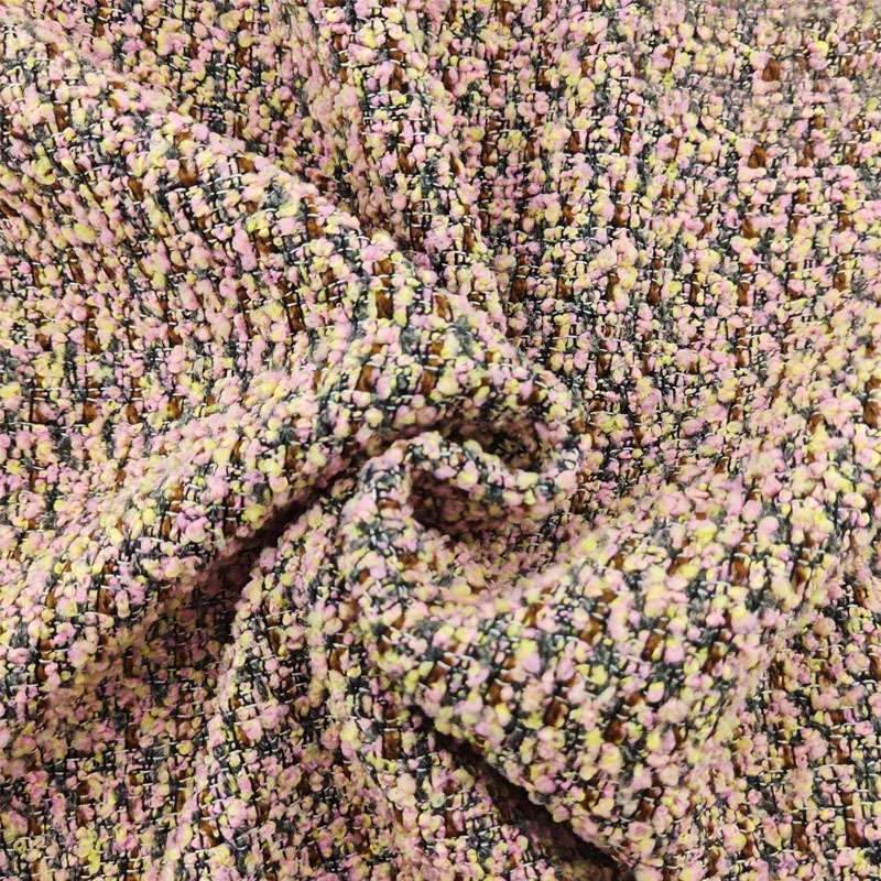 Sewing Tweed Fabric - Tissu en tweed tressé teint en