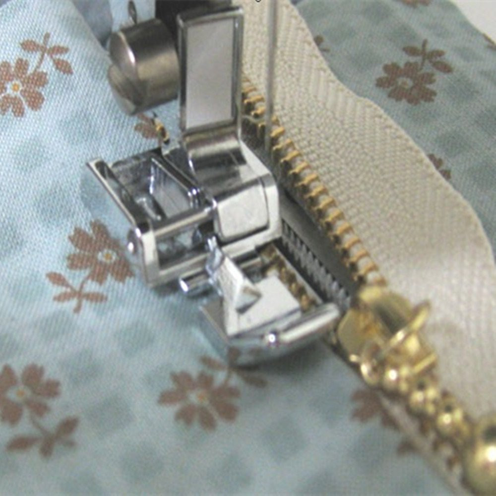Zipper Foot Presser - Pied-de-biche à fermeture éclair en métal,