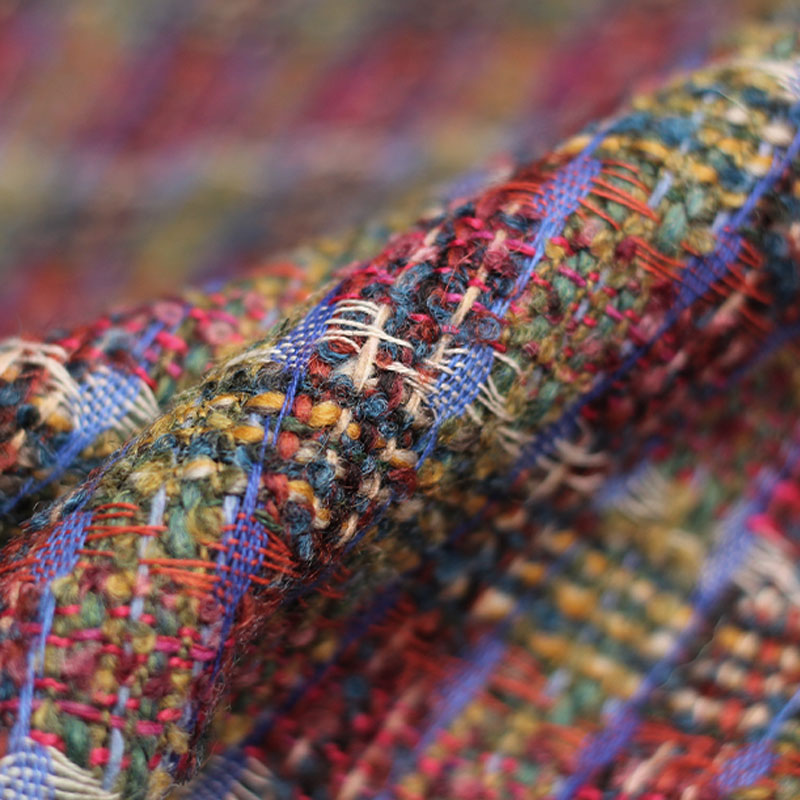 Tissu Tweed tressé teint en fi - Sewing Tweed Fabric avis et prix