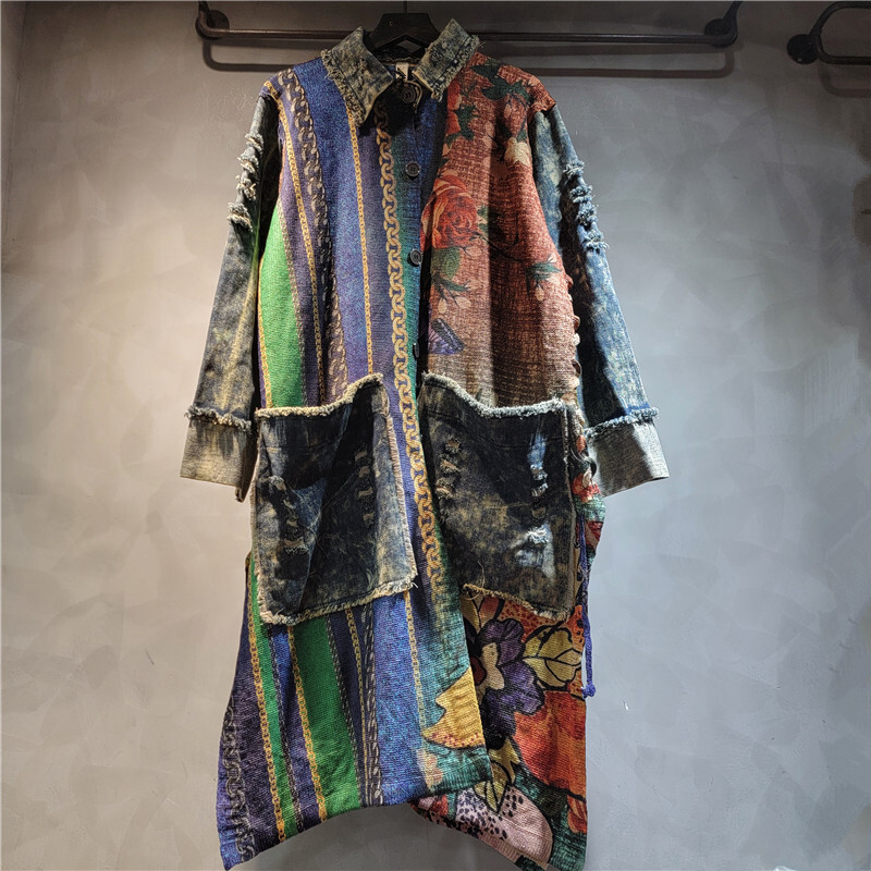 WTHT-Manteau Long en Denim Ray - Sewing Jackets avis et prix