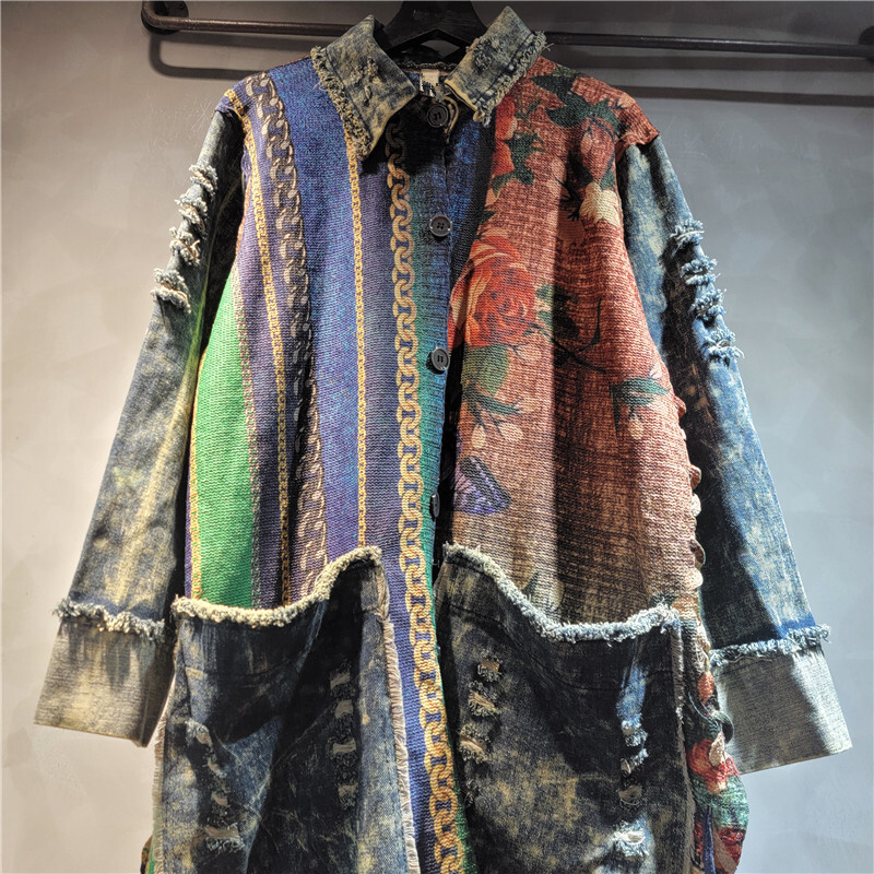 WTHT-Manteau Long en Denim Ray - Sewing Jackets avis et prix