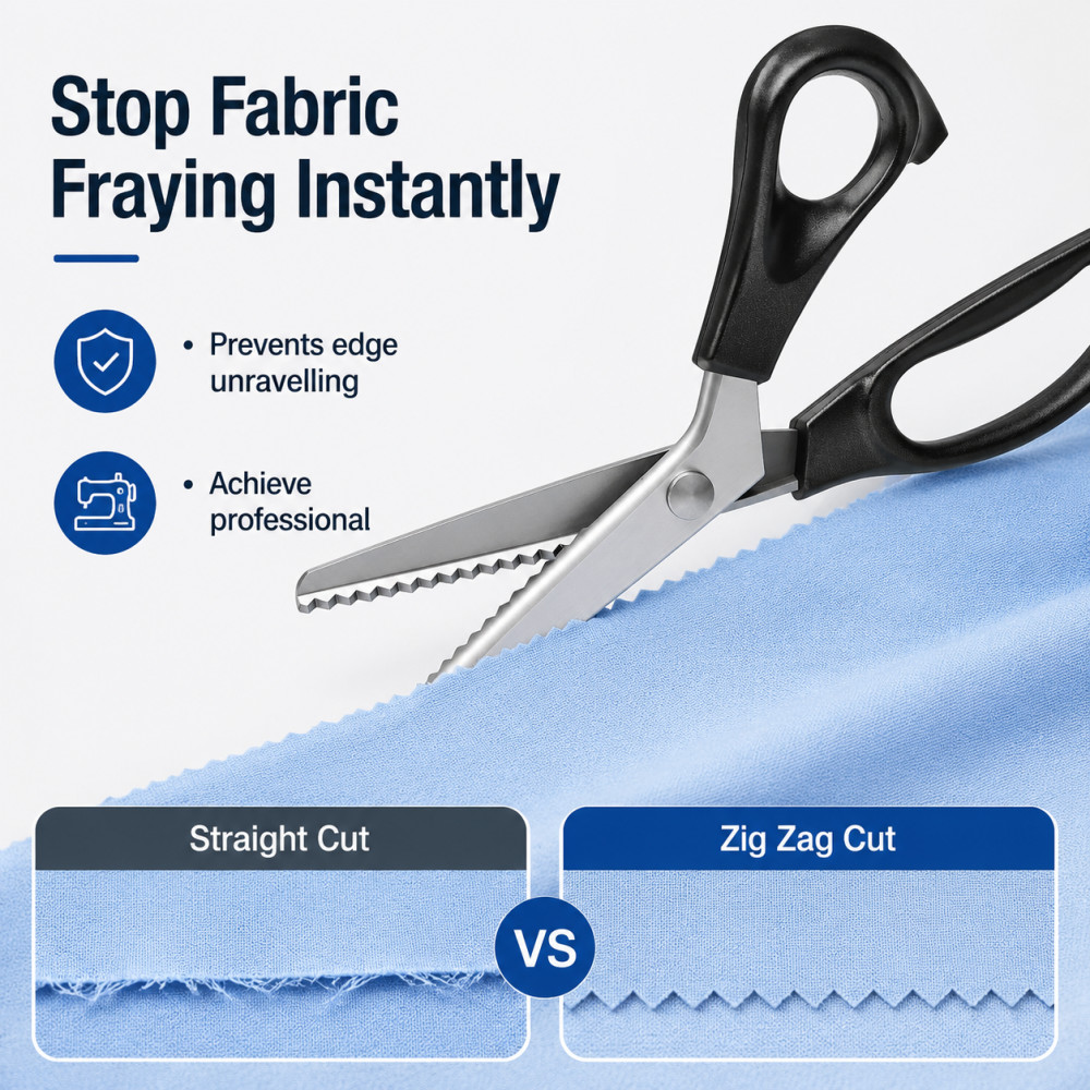 Ciseaux à denture triangulaire - Sewing Zigzag avis et prix