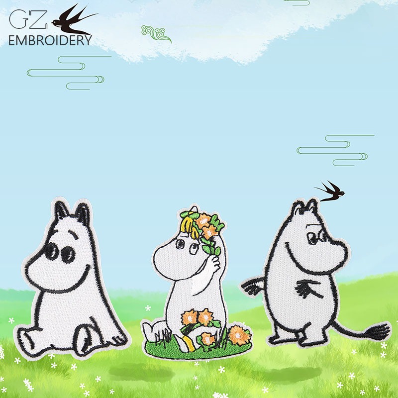 Patchs brodés Moomin mignons d - Sewing Repair avis et prix
