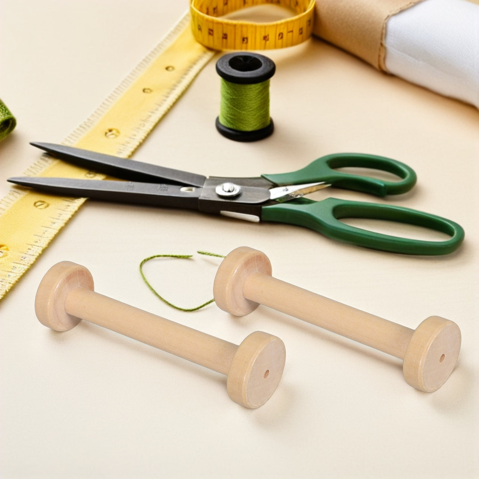Bobines en bois naturelles vin - Sewing And Textile avis et prix