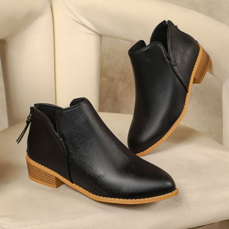 Bottines pour femmes bout rond - Sewing Zipper avis et prix