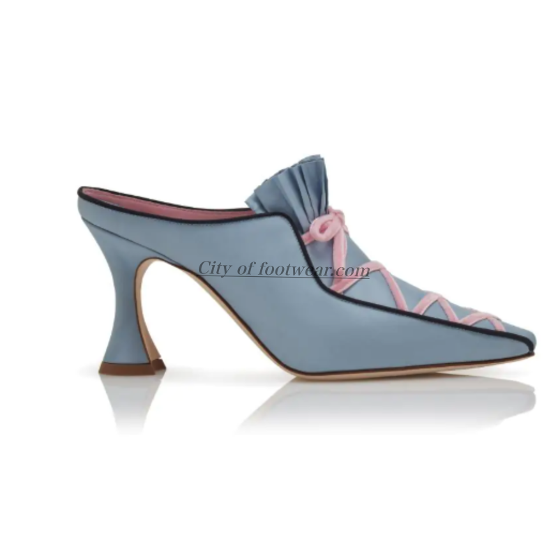 Mules à lacets en soie pour fe - Sewing Nylon avis et prix