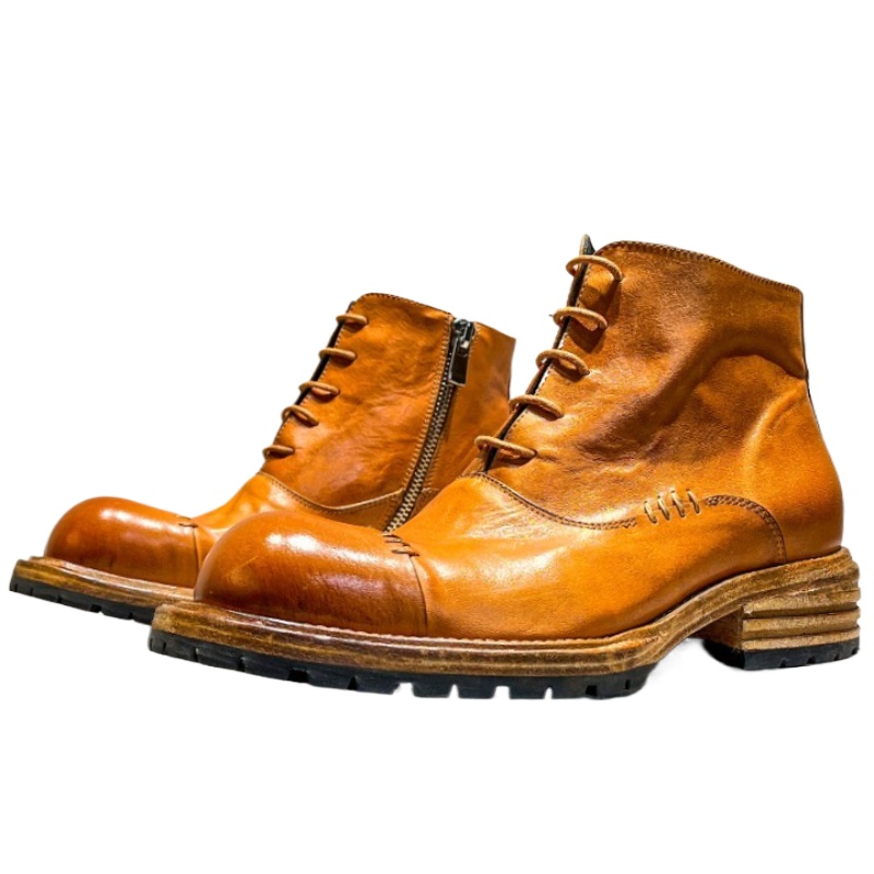 Bottes montantes en cuir de ch - Sewing Zipper avis et prix