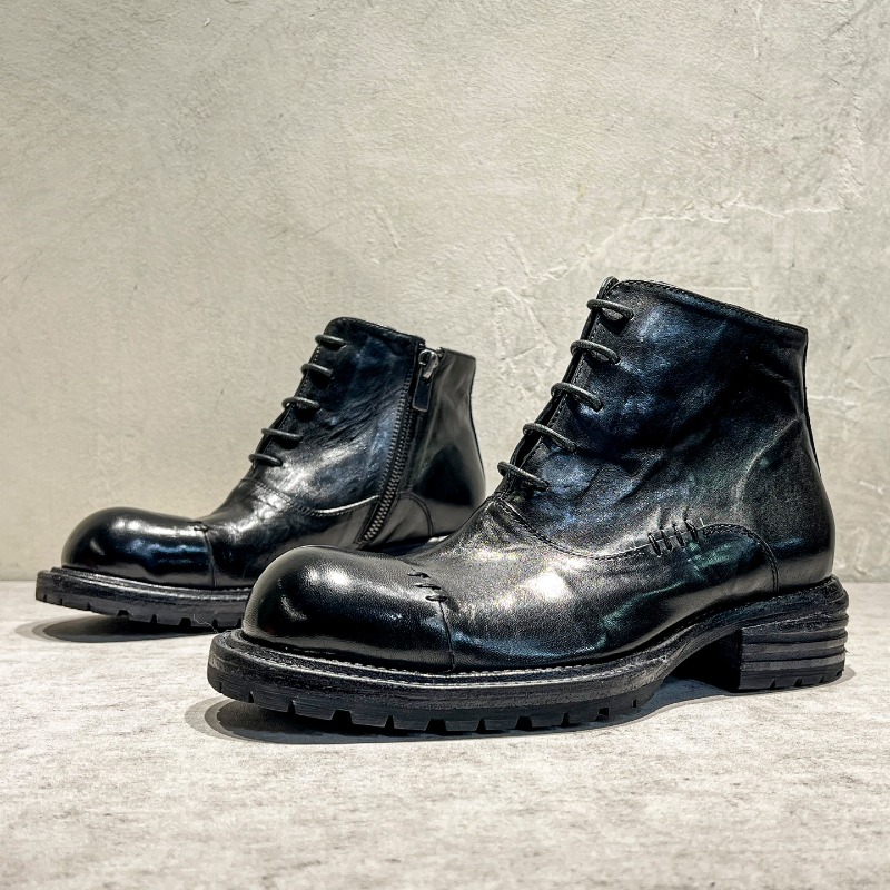 Bottes montantes en cuir de ch - Sewing Zipper avis et prix