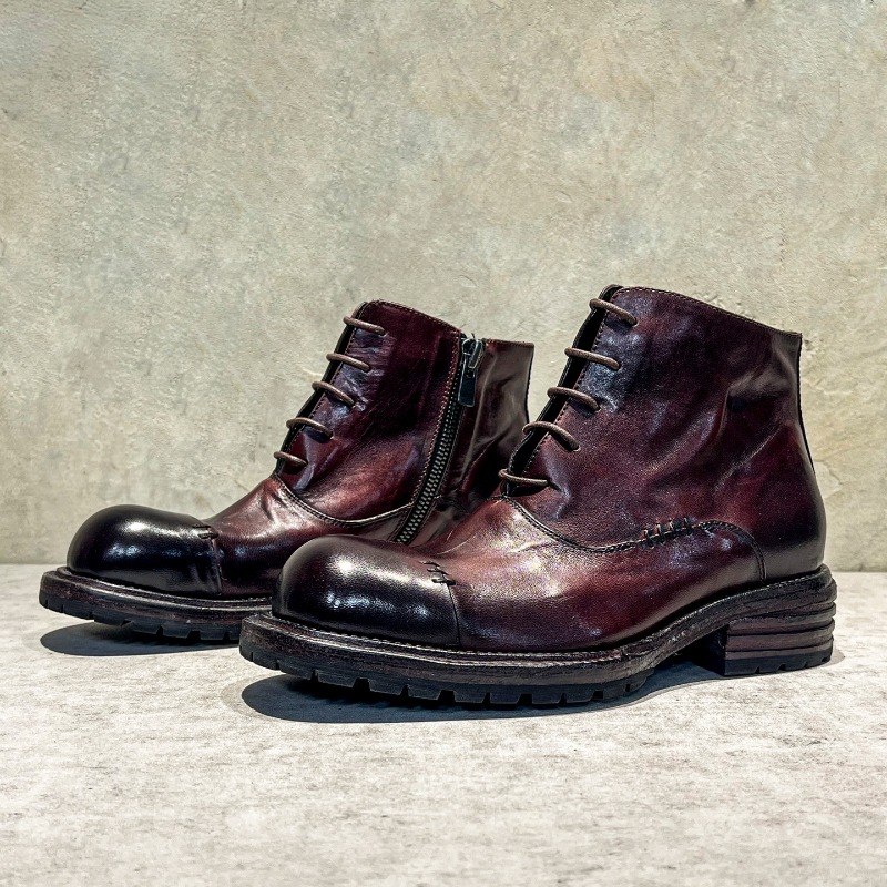 Bottes montantes en cuir de ch - Sewing Zipper avis et prix