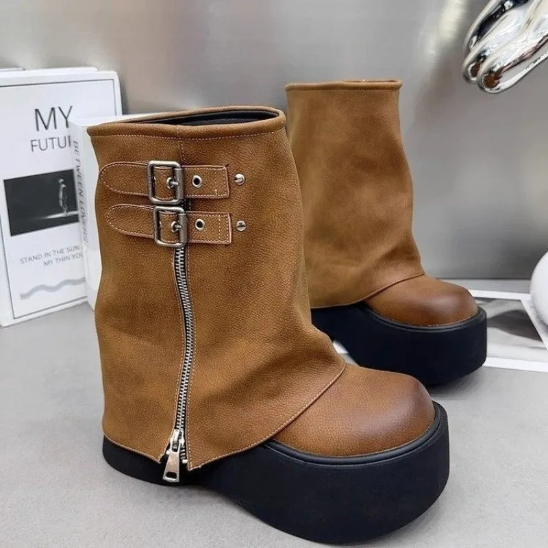 Bottes de chevalier à platefor - Sewing Zipper avis et prix