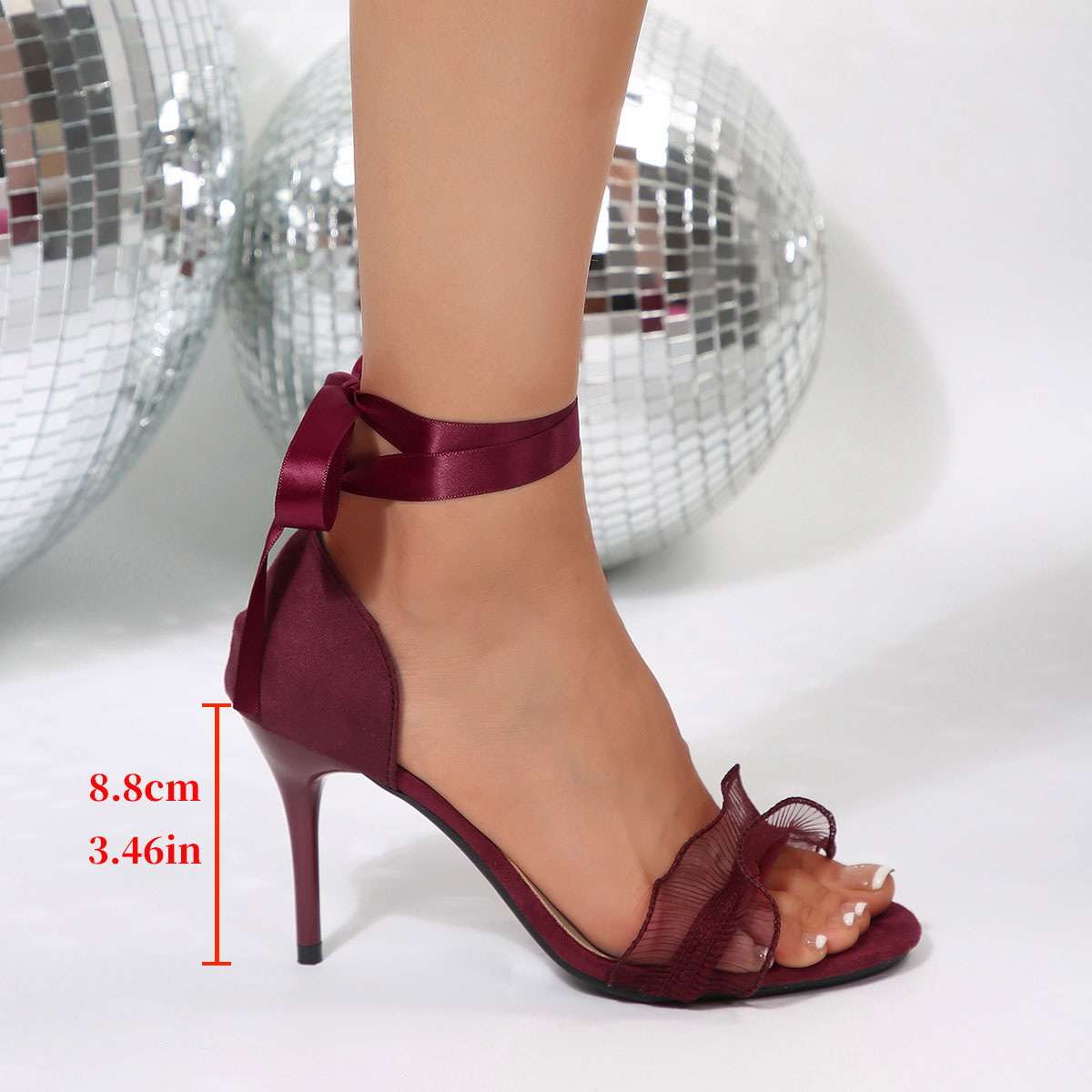 Sandales à talons hauts noires - Sewing Nylon avis et prix